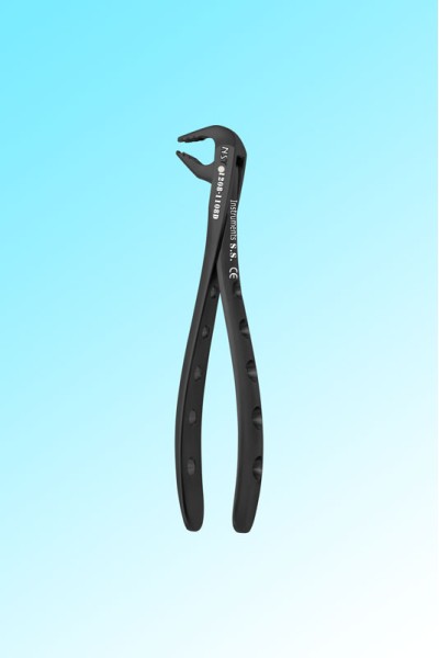 ATRAUMATIC TOOTH EXTRACTING FORCEPS FIG.74 BLACK TITANIUM COATED