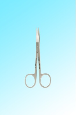 IRIS GUM SCISSOR CURVED 115MM