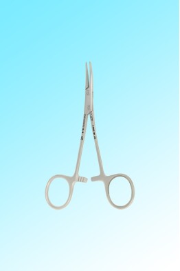 HALSTED-MOSQUITO HEMOSTAT FORCEPS CURVED FINE TIP 130MM