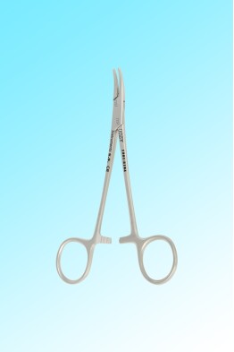 MAYO-HEGAR NEEDLE HOLDER CURVED FINE TIP 140MM