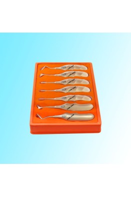 ROOT ELEVATOR ANATOMICAL HANDLE   SET OF 7 PCS