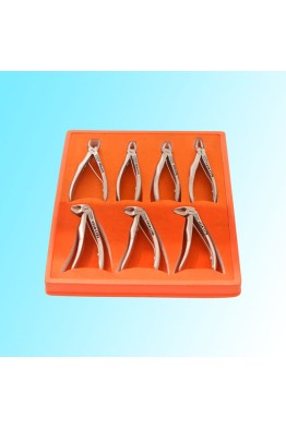 KLEIN PEDO TOOTH EXTRACTION FORCEPS KIT 7 PCS